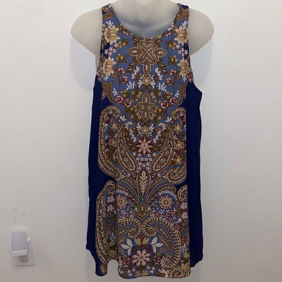 Ark & Co Dresses & Skirts - Ark n Co & Co Dress Tunic Top Shirt Paisley Blue NWT Small S